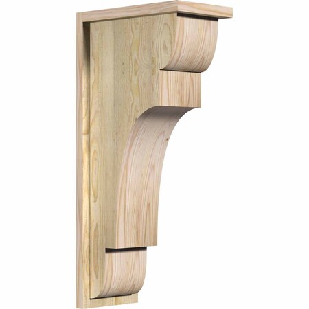 Ekena Millwork New Brighton Rough Sawn Corbel w/Backplate, Douglas Fir, 8"W x 14"D x 30"H COR08X14X30NEB01RDF